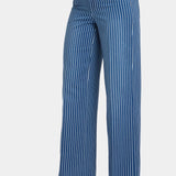 Teresa Wide Leg Jeans - Marseille Stripe