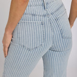 Marilyn Straight Jeans - Azure Stripe