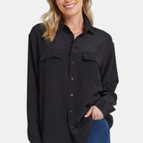 Lauren Silk Blouse - Black