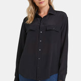 Lauren Silk Blouse - Black