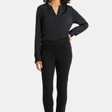 Alina Skinny Pull-On Jeans - Overdye Black