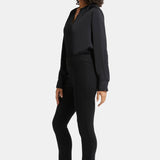 Alina Skinny Pull-On Jeans - Overdye Black