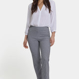 Pull-On Slim Ankle Trouser Pants - Harris Houndstooth