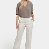 Marilyn Straight Ankle Pants - Ivory