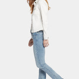 Frayed Hem Jacket - Optic White
