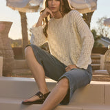 Pointelle Popover - Ivory