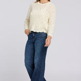 Pointelle Popover - Ivory