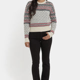 Fairisle Pullover Sweater - Ivory Black