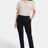 Cassidy Ankle Pull-On Trouser Pants In Petite - Black