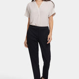 Cassidy Ankle Pull-On Trouser Pants In Petite - Black