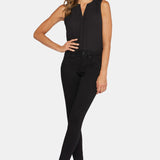 Ami Skinny Jeans In Petite - Black