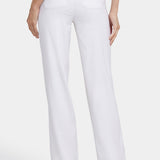Marilyn Straight Pants In Petite - Optic White