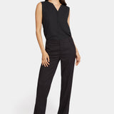Marilyn Straight Pants In Petite - Black
