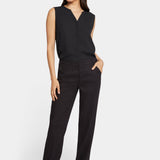 Marilyn Straight Pants In Petite - Black