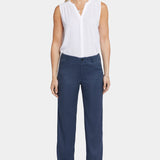 Marilyn Straight Pants In Petite - Oxford Navy