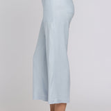 Wide Leg Cargo Capri Pants In Petite - Blue Clover