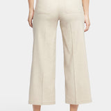 Wide Leg Cargo Capri Pants In Petite - Feather