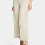 Wide Leg Cargo Capri Pants In Petite - Feather