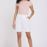 Relaxed Shorts In Petite - Optic White