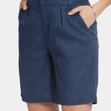 Relaxed Shorts In Petite - Oxford Navy