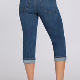 Marilyn Straight Crop Jeans In Petite - Sunset Villa