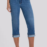 Marilyn Straight Crop Jeans In Petite - Wild River