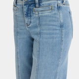 Teresa Wide Leg Ankle Jeans In Petite - Mist Springs