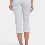 Marilyn Straight Crop Jeans In Petite - Palencia Stripe
