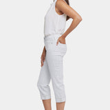 Marilyn Straight Crop Jeans In Petite - Palencia Stripe
