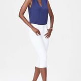 Marilyn Straight Crop Jeans In Petite - Optic White