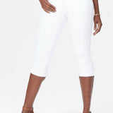 Marilyn Straight Crop Jeans In Petite - Optic White