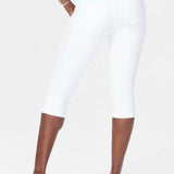 Marilyn Straight Crop Jeans In Petite - Optic White