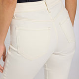 Billie Mini Bootcut Ankle Jeans In Petite - Vintage White