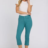 Chloe Capri Jeans In Petite - Harbor Blue