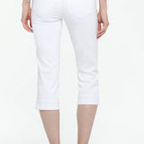 Marilyn Straight Crop Jeans In Petite - Optic White