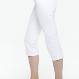 Marilyn Straight Crop Jeans In Petite - Optic White