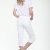 Marilyn Straight Crop Jeans In Petite - Optic White