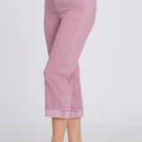 Marilyn Straight Crop Jeans In Petite - Dusky Daisy