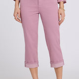 Marilyn Straight Crop Jeans In Petite - Dusky Daisy