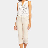 Marilyn Straight Crop Jeans In Petite - Feather