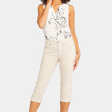 Marilyn Straight Crop Jeans In Petite - Feather