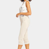 Marilyn Straight Crop Jeans In Petite - Feather