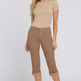 Marilyn Straight Crop Jeans In Petite - Toasted Coconut