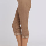 Marilyn Straight Crop Jeans In Petite - Toasted Coconut