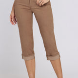 Marilyn Straight Crop Jeans In Petite - Toasted Coconut