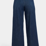 Mona Wide Leg Trouser Jeans In Petite - Louvre Sapphire