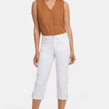 Marilyn Straight Crop Jeans In Petite - Optic White