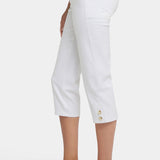 Marilyn Straight Crop Jeans In Petite - Optic White