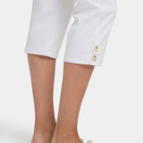Marilyn Straight Crop Jeans In Petite - Optic White