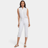 Marilyn Straight Crop Jeans In Petite - Optic White